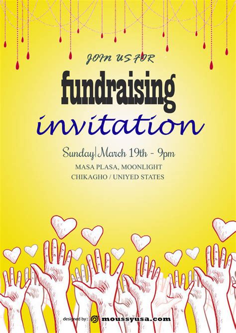 Fundraising Invitation Templates .